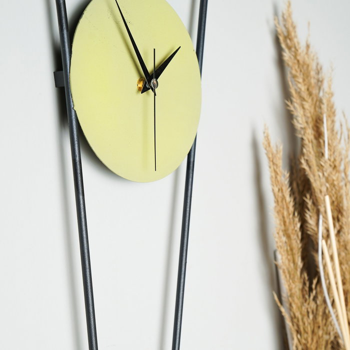 Wallity Heit - Green Reloj de Pared Decorativo de Metal